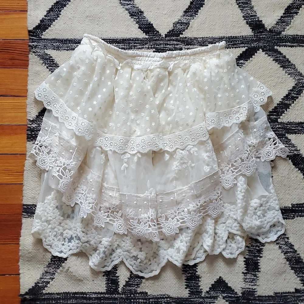 Spell and the gypsy dawn lace mini skirt - Picture 3 of 6